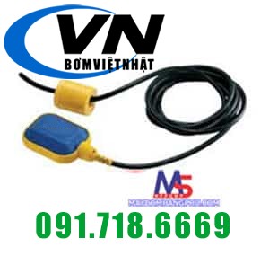 Phao điện bơm thải thả chìm FLO dây 5m 2 phao Bơm Việt Nhật
