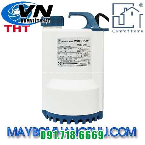 MÁY BƠM CHÌM NƯỚC THẢI NHỰA COMFORT HOME UP50 2 COMFORT HOME UP50 KHÔNG PHAO