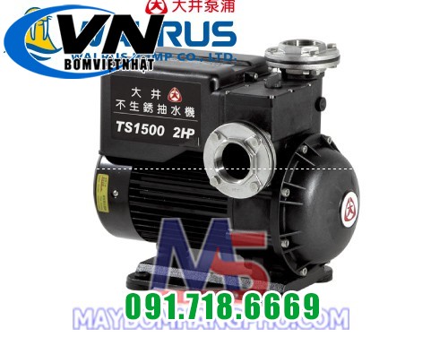 Bơm dân dụng đẩy cao đầu nhựa WALRUS TS-2200 1 máy bơm TS1500