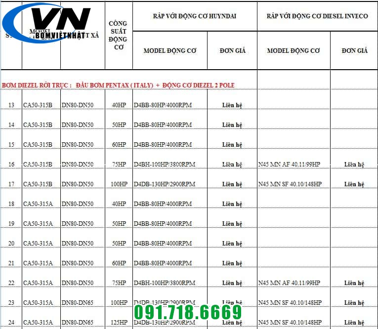 MÁY BƠM CHỮA CHÁY PENTAX ĐỘNG CƠ DIESEL HUYNDAI CA50-315A/D4BB-80HP 6 MÁY BƠM CHỮA CHÁY PENTAX ĐỘNG CƠ DIESEL HUYNDAI CA50-315A/D4BB-80HP 5
