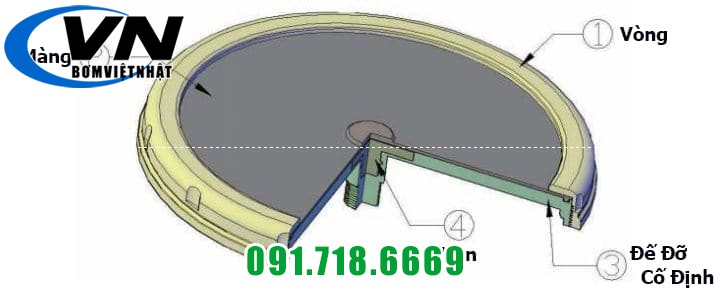 Đĩa phân phối khí Heywel RSD-168 (Dạng thô 5 Đĩa phân phối khí heywel