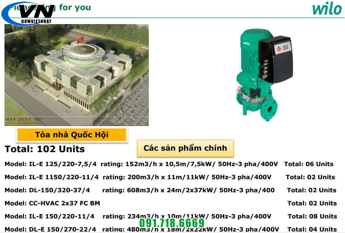 Máy bơm chìm nước thải Wilo PDV-A400E 0.4KW 220V 2 Nang luc Wilo2