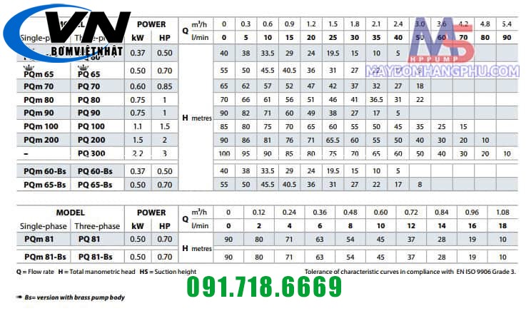 BƠM NỒI HƠI PEDROLLO (Cánh Đồng) PQ 100 1.5HP 4 PQ2