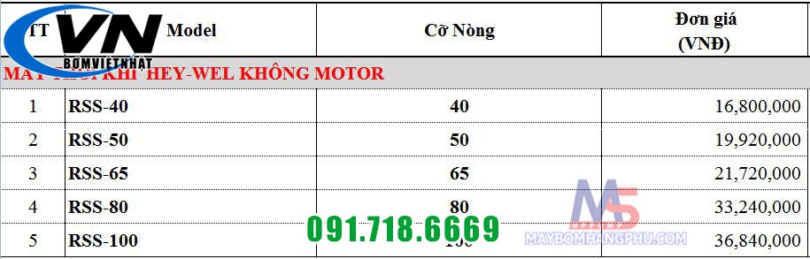Máy thổi khí Heywel RSS 100 (Không Motor) 4 Máy thổi khí heywel